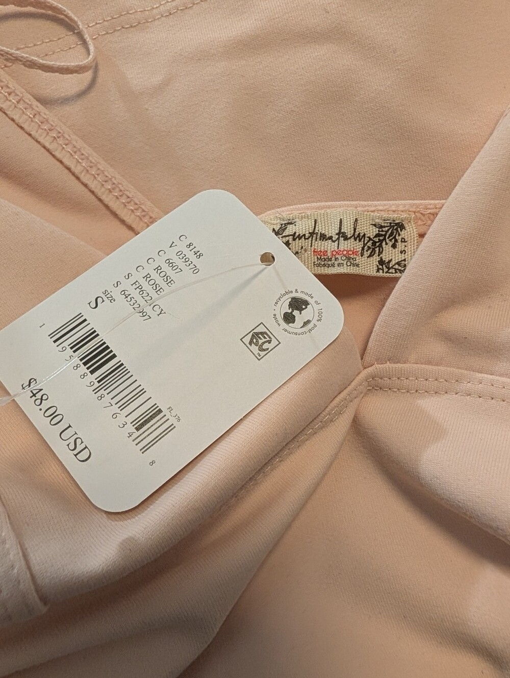 NWT Free People Duo Corset Cami - Blush Pink - Picture 5 of 5